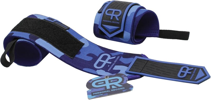 PR Personal Record Heavy Duty Premium Wrist Wraps, More Elasticity, Reinforced Stitching, Extra Wide Strap, Strong Thumb Loop, Larry Wheels Weightlifting Wraps - Image 5